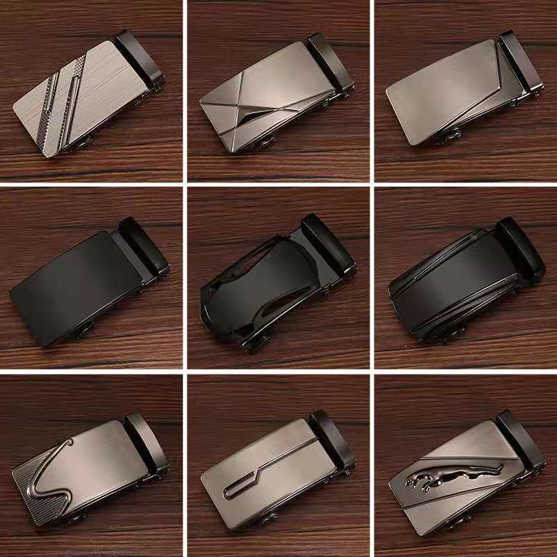 Leather belt buckle men's automatic buckle 3.5 belt buckle alloy belt buckle buckle belt men's belt men's belt
