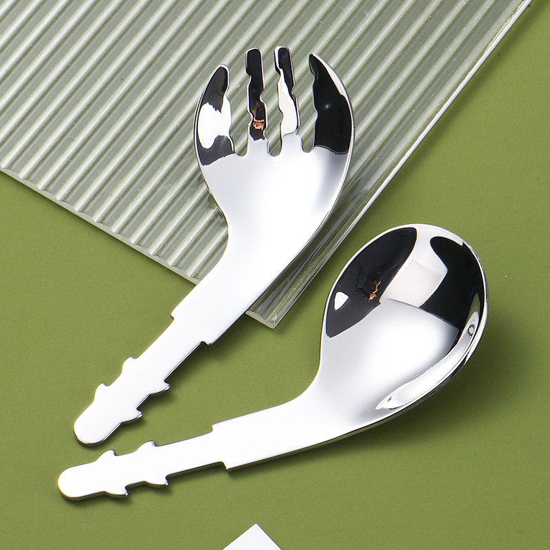 316L StainLess SteeL Kidsren's Fork and Spoon TabLeware Baby Feeding Spoon EnLarged Spoon Head 304 Infant Learning Spoon