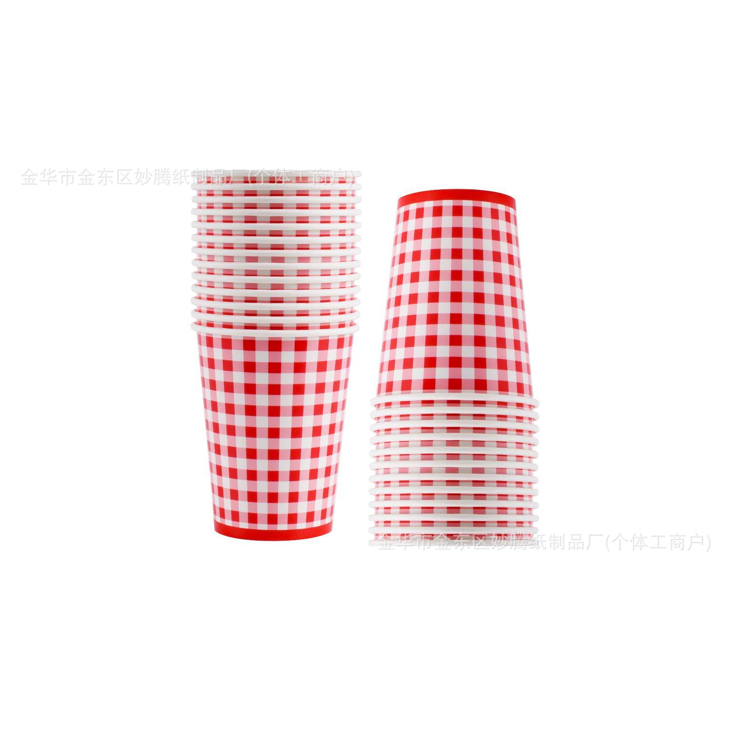 Cross-Border Hot Selling Blue and White Striped Disposable Tableware Set Party Supplies Family Party Disposable Paper Plates