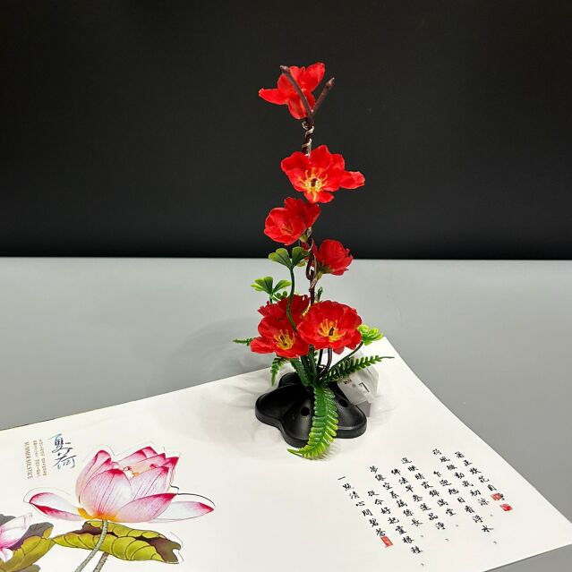 Hotel artistic conception plate decoration sashimi plate decoration flowers and plants catering dishes cold dishes sushi decorative flower creative small ornaments