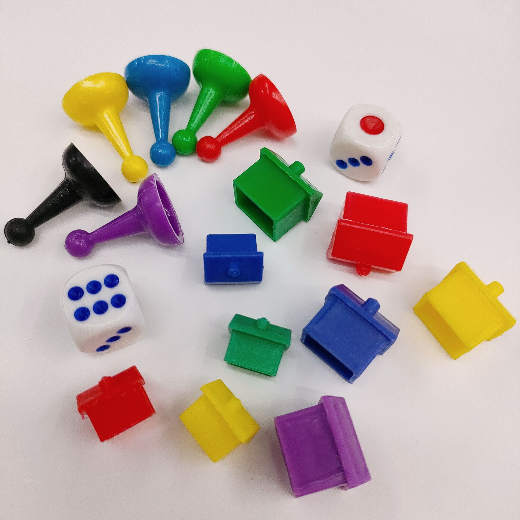 Plastic New Material Chessmen Monopoly Game House Chessmen Accessories Dice Chessmen Combination Set Chessmen Chessmen
