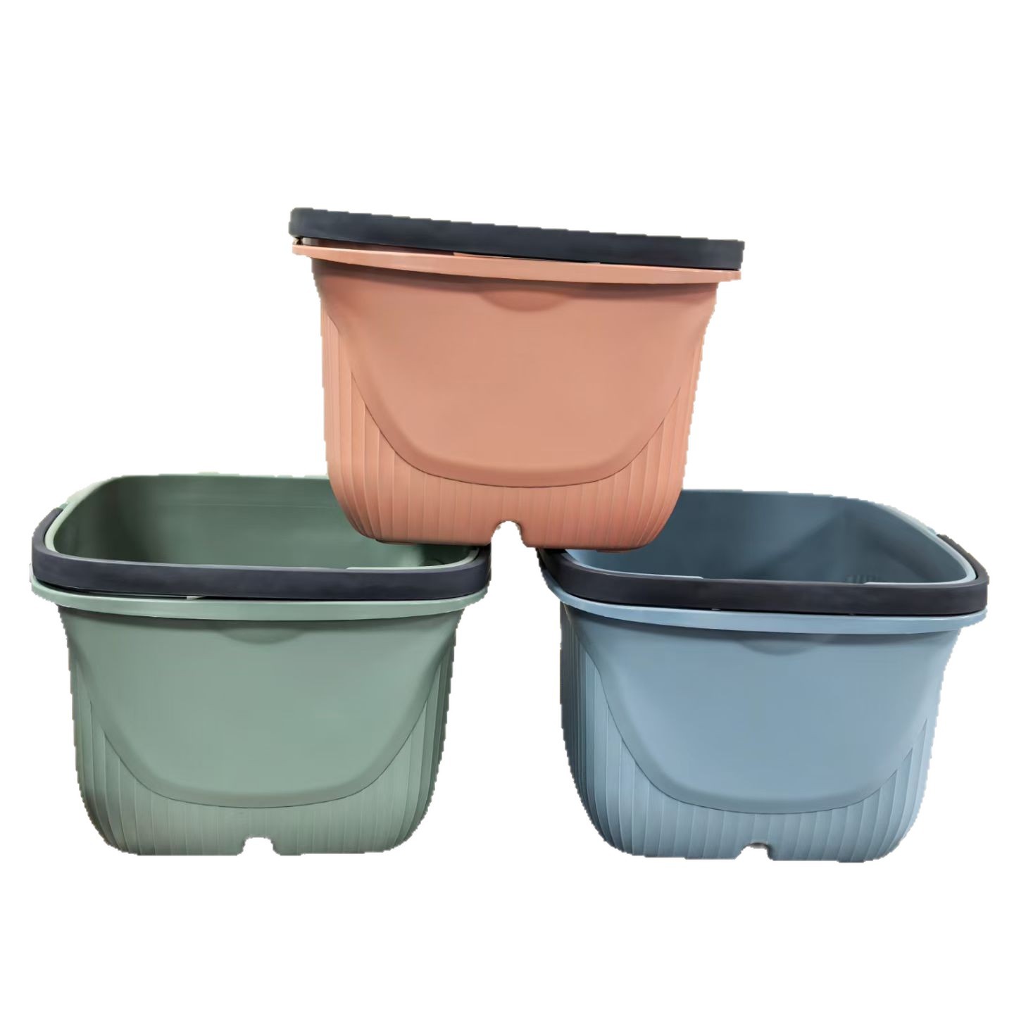 Large Thickened Massage Foot Bath Bucket Household Plastic Foot Bath Bucket Heightened Plastic Foot Bath Bucket Student Dormitory Foot Bath Bucket