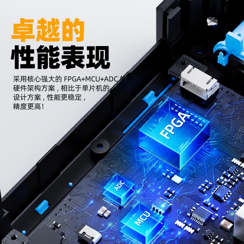 Fnirsi-2C53P Dual-Channel Tablet Digital Oscilloscope Four-And-A-Half Multimeter Signal Generator Three-In-One