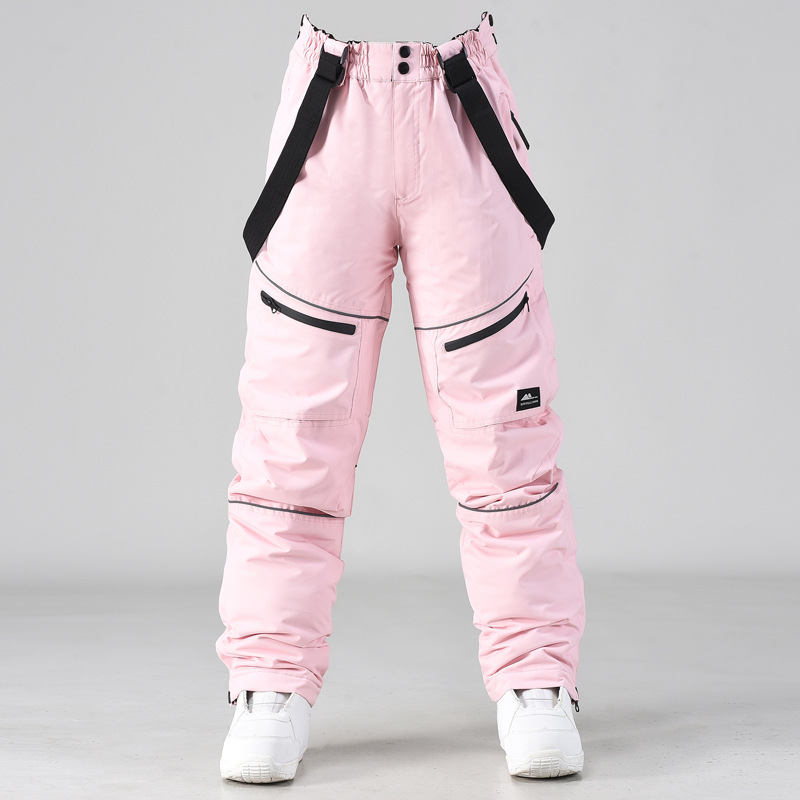 New snow pants winter windproof cold-proof thickened warm waterproof pants quilted couple ski pants support distribution delivery