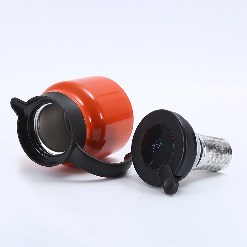 New 316 stainless steel cross-border braised teapot tea water separation insulation pot large capacity handle teapot