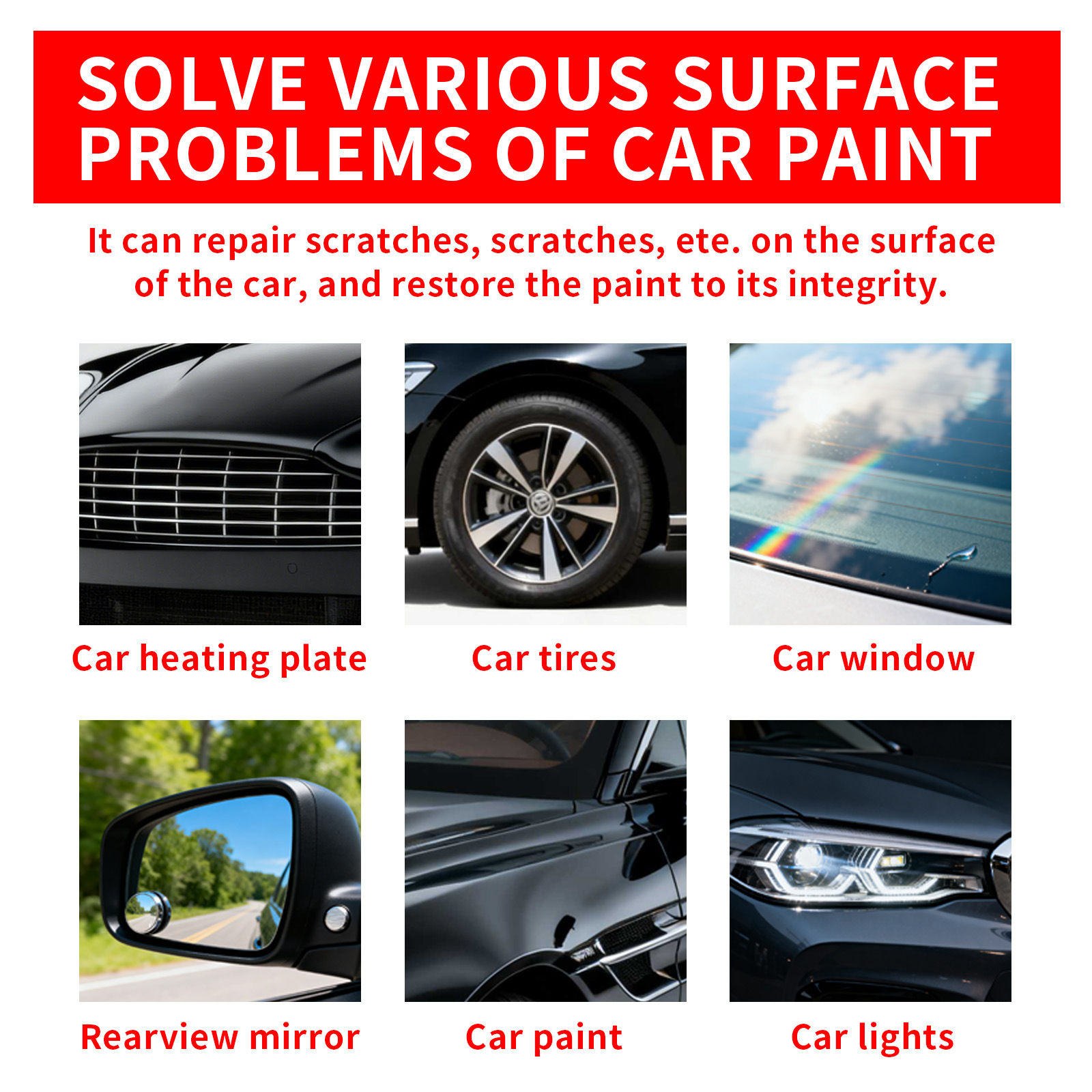 Fix It! Pro Car Paint Pen Car Touch-Up Pen Car Paint Scratch Repair Pen Aluminum Tube Opp Package