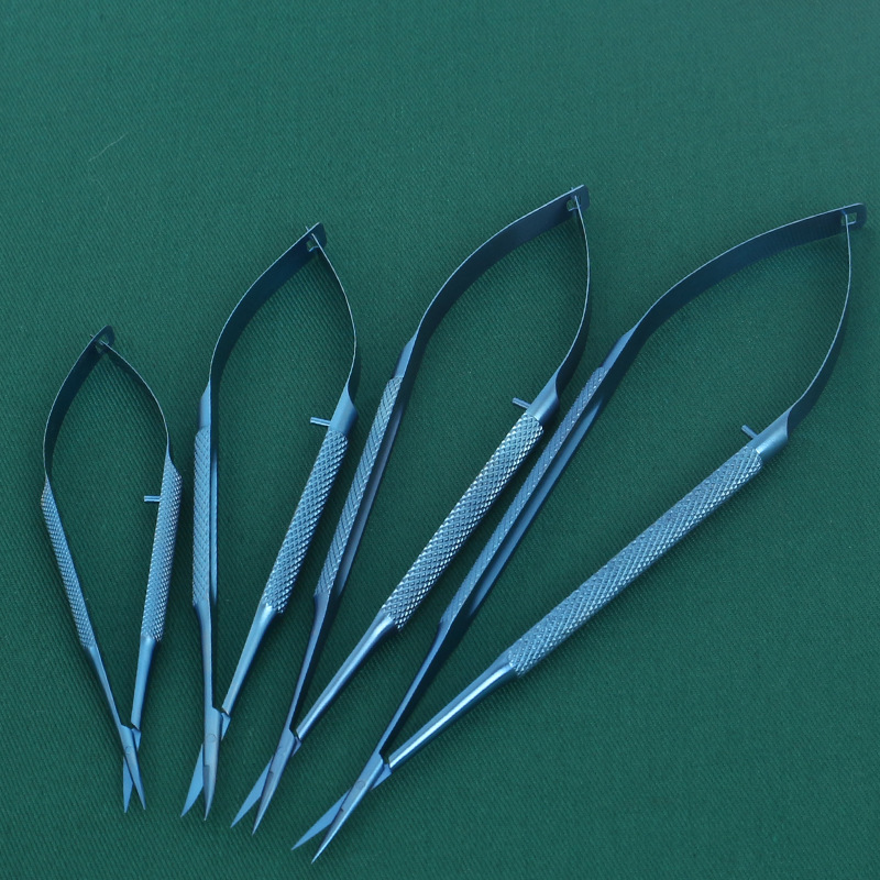 Stainless Steel Ophthalmic Microscopic Instrument, Corneal Scissors, Seam Removal Scissors, Double Eyelid Surgery, Eye Corner Opening Fine Scissors Tool