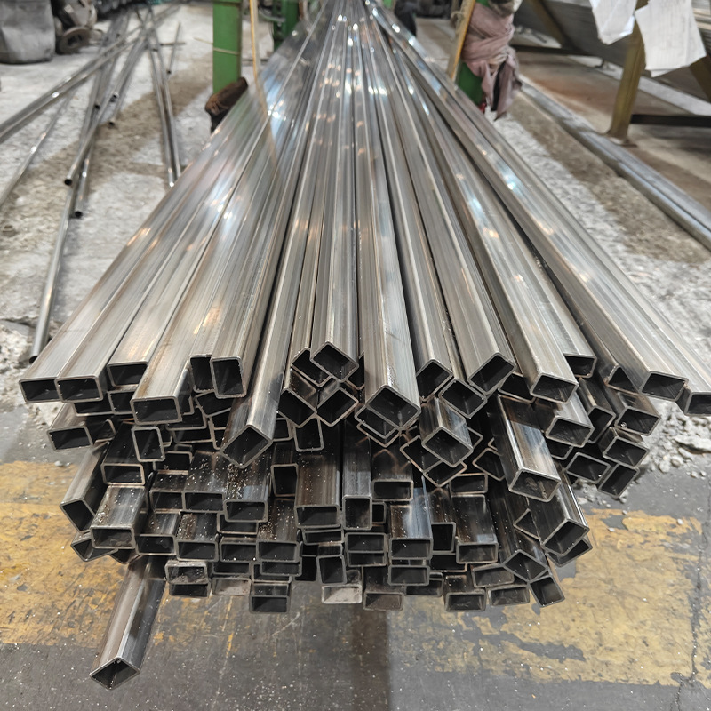304 Stainless Steel Rectangular Tube Stainless Steel Square Rectangular Tube 201 Mirror Stainless Steel Square Tube Brushed Stainless Steel Rectangular Tube