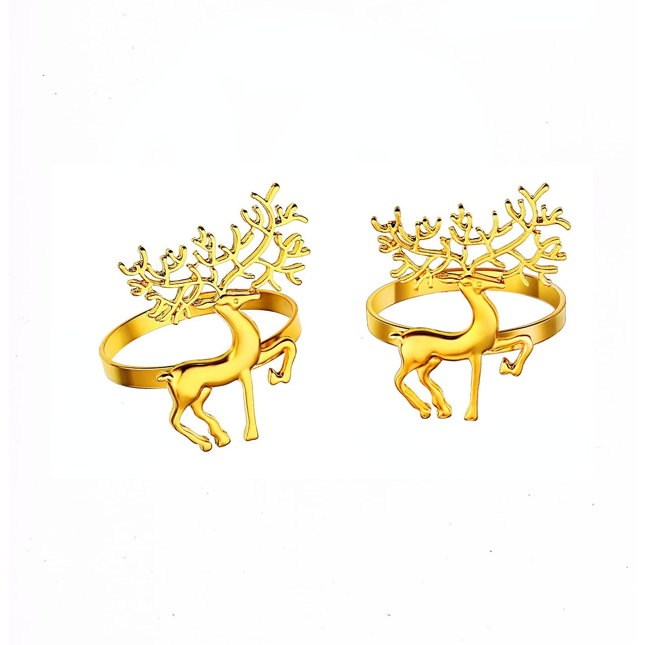 Christmas Sika Deer Napkin Ring Amazon Explosions Napkin Ring Mouth Cloth Buckle Hotel West Napkin Buckle Table Supplies