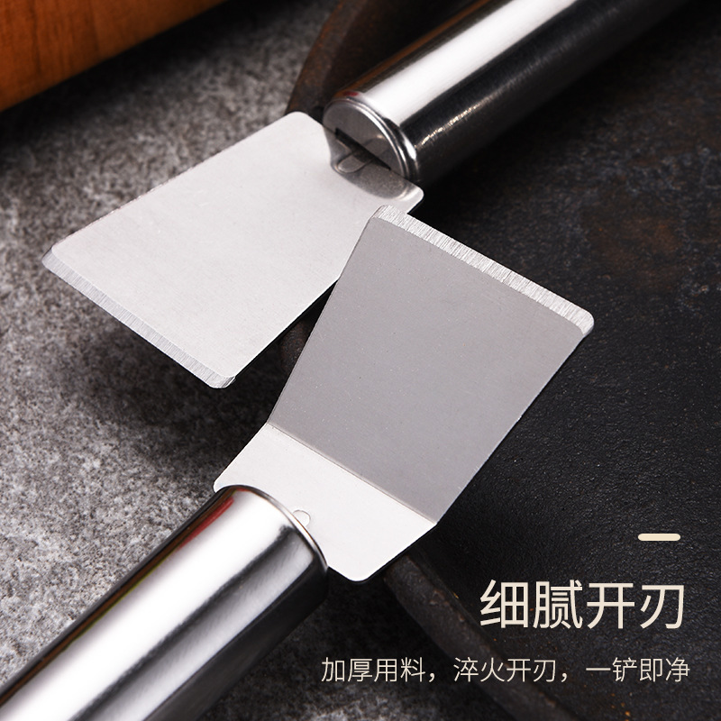 Direct Selling Stainless Steel Cleaning Shovel Refrigerator Defrost Range Hood Shovel Kitchen Pot Shell Cleaning and Decontamination Tools in Stock