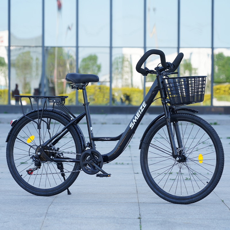 26inch Men's and Women's Lightweight Travel Shock Absorbing Disc Brake Bicycles Adult Student Bicycles Commuting Elderly Adult Bicycles