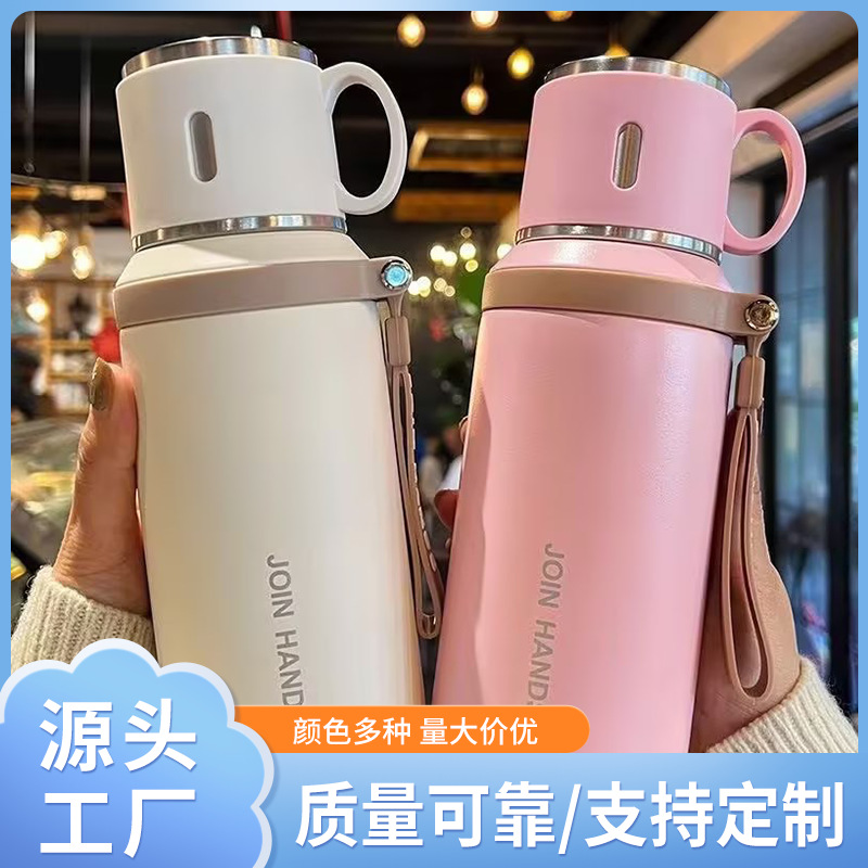 Популярная портативная insulated чашка из нержавеющей стали 316, утолщенная, для разделения чая и воды, большая емкость