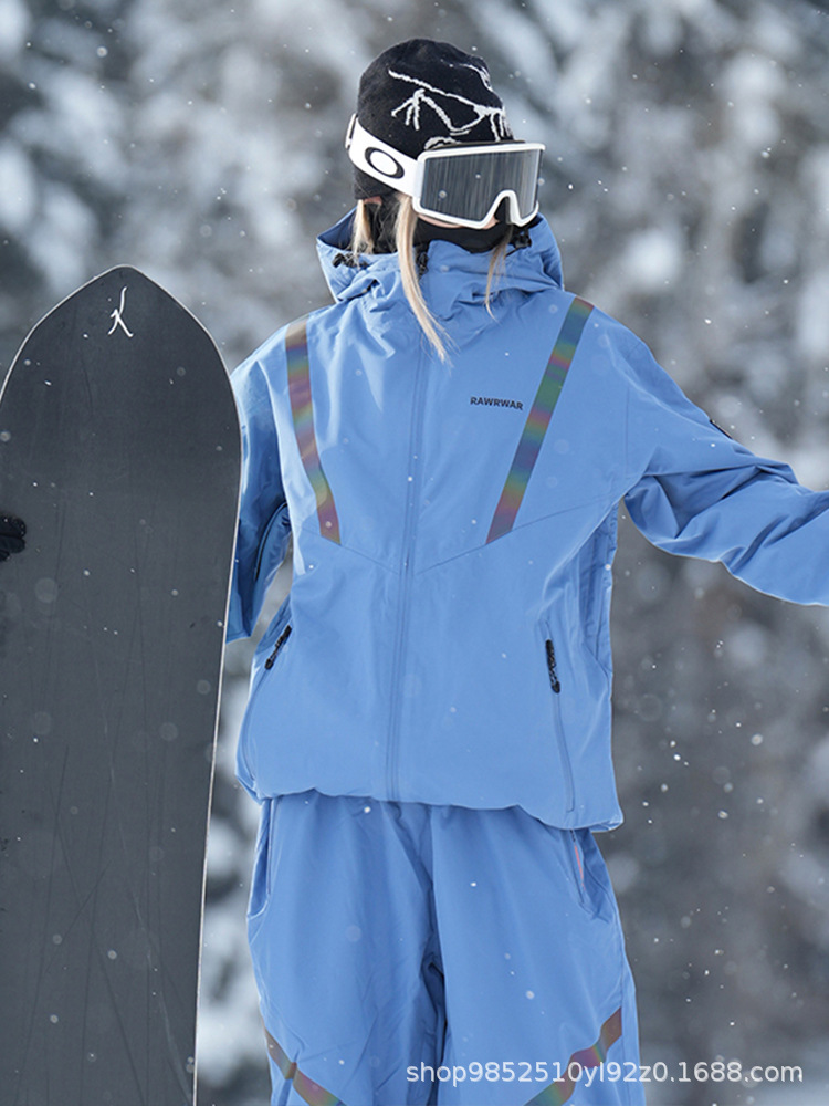 Trendy Ski Clothing for Women, Winter Single and Double Board Windproof, Waterproof, Warm Outdoor Ski Tops, Jackets and Coats for Men