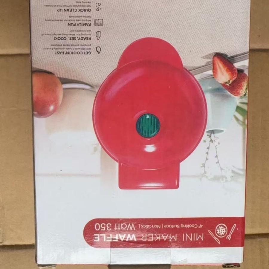 Мини вафельница с сердечным дизайном, портативная электрическая сковорода для блинов, машина для завтрака