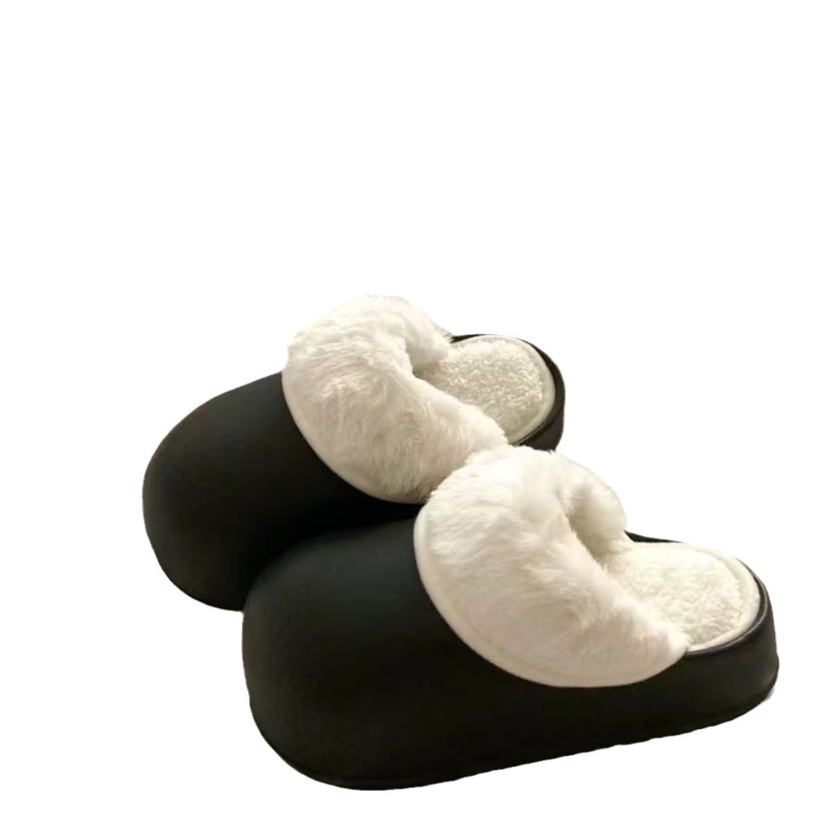 Waterproof Slippers Women's New Autumn and Winter Removable Home Non-slip Indoor Home Use Thick Bottom Slip-on Feces-feeling Cotton Slippers