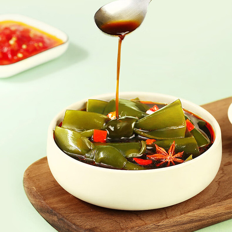 Herbal seaweed knot 200g box gauge 45 packaging instant seafood snacks casual snacks crisp and sour and spicy rice