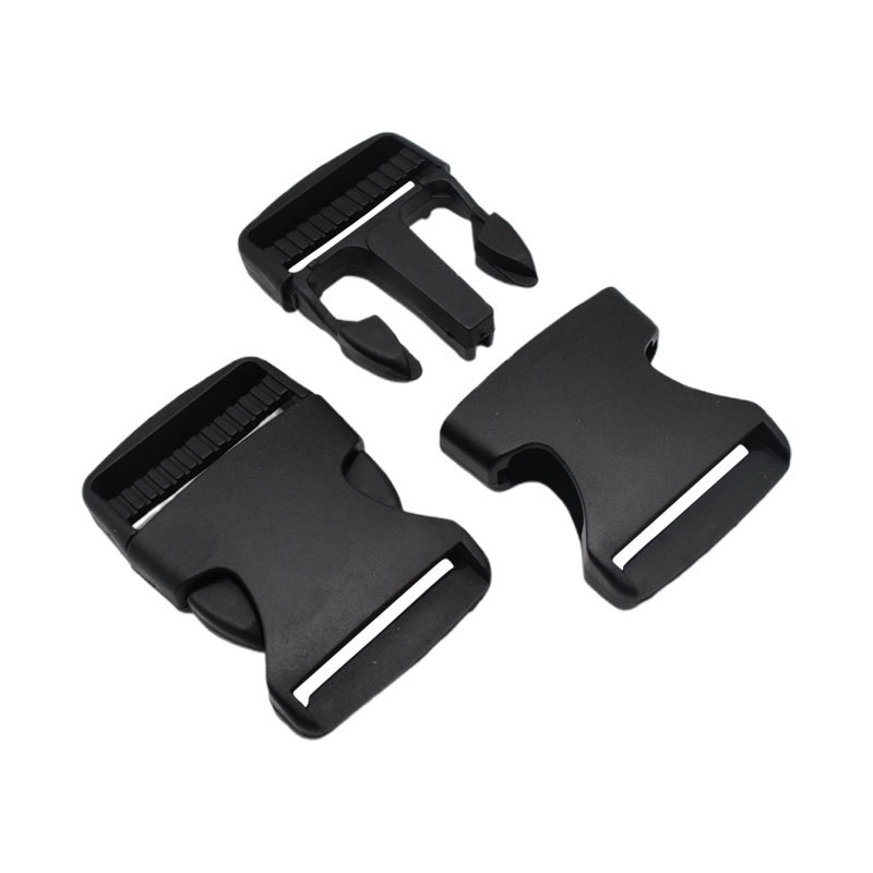 Black Plastic Buckle 6-Point Buckle Backpack Buckle Waist Bag Buckle Strap Adjustment Buckle High-Quality Snap Buckle