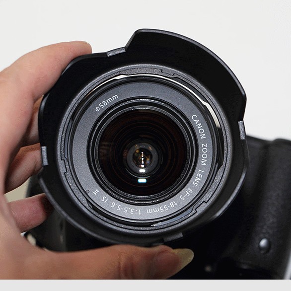 18-55 Lens Hood EW60C Bayonet Lens SpeCial Lotus Hood Slr Camera EW-60C II