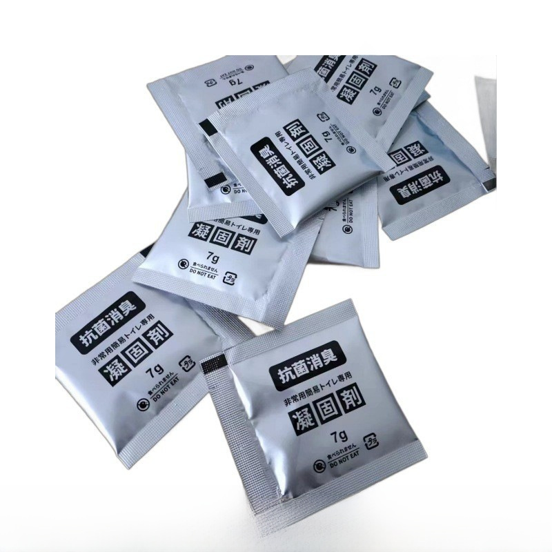 Degradable simple toilet urine coagulant urine curing portable urine coagulant mobile toilet coagulant