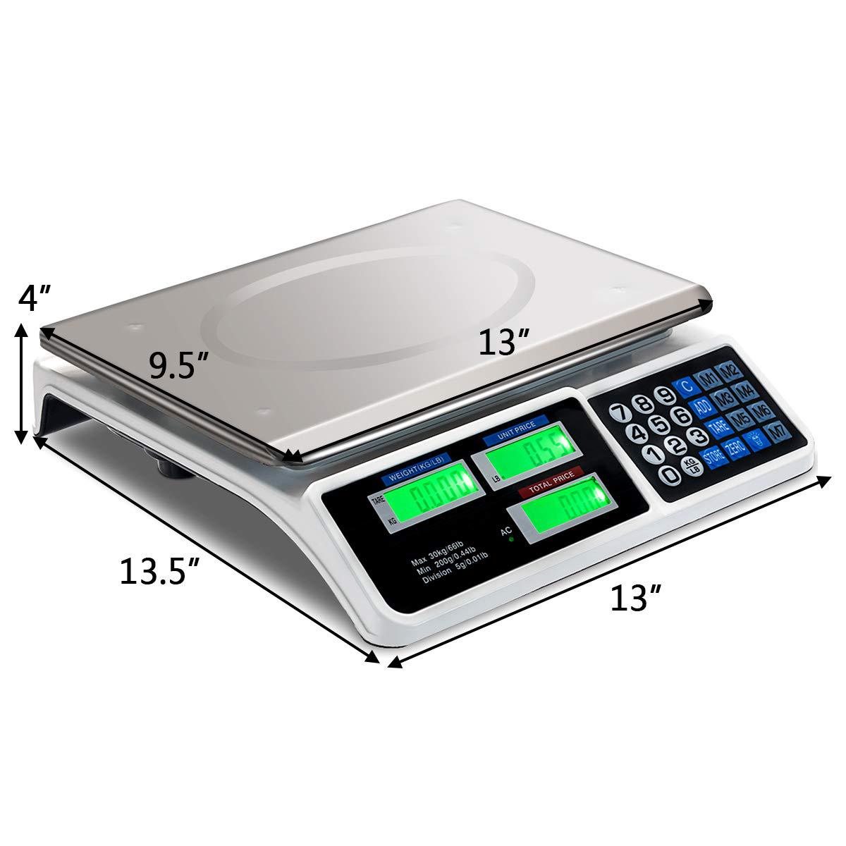 Foreign trade ACS-809 pricing scale 40kg commercial electronic scale desktop fruit scale selling vegetables charging platform scale 30kg
