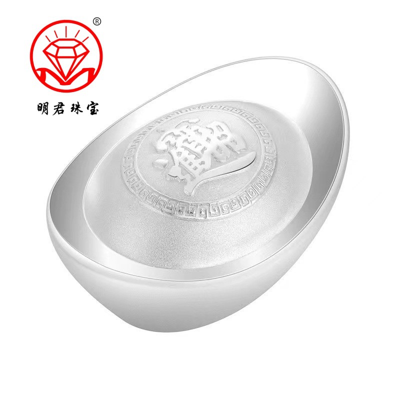 999 стерлинговое серебро, солидный серебряный слиток, инвестиционное серебро, серебряные украшения, ручка, настоящий серебряный подарок, удачный символ