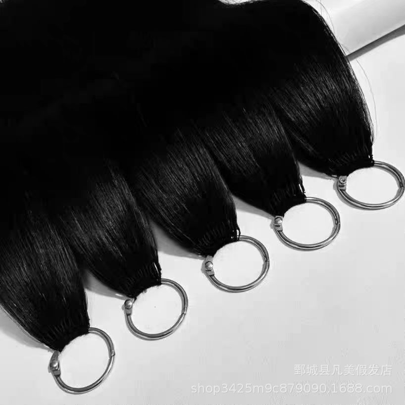 in stock new feather hair wig real hair nano hair without crease ladies hair piece Yunnan hair wholesale