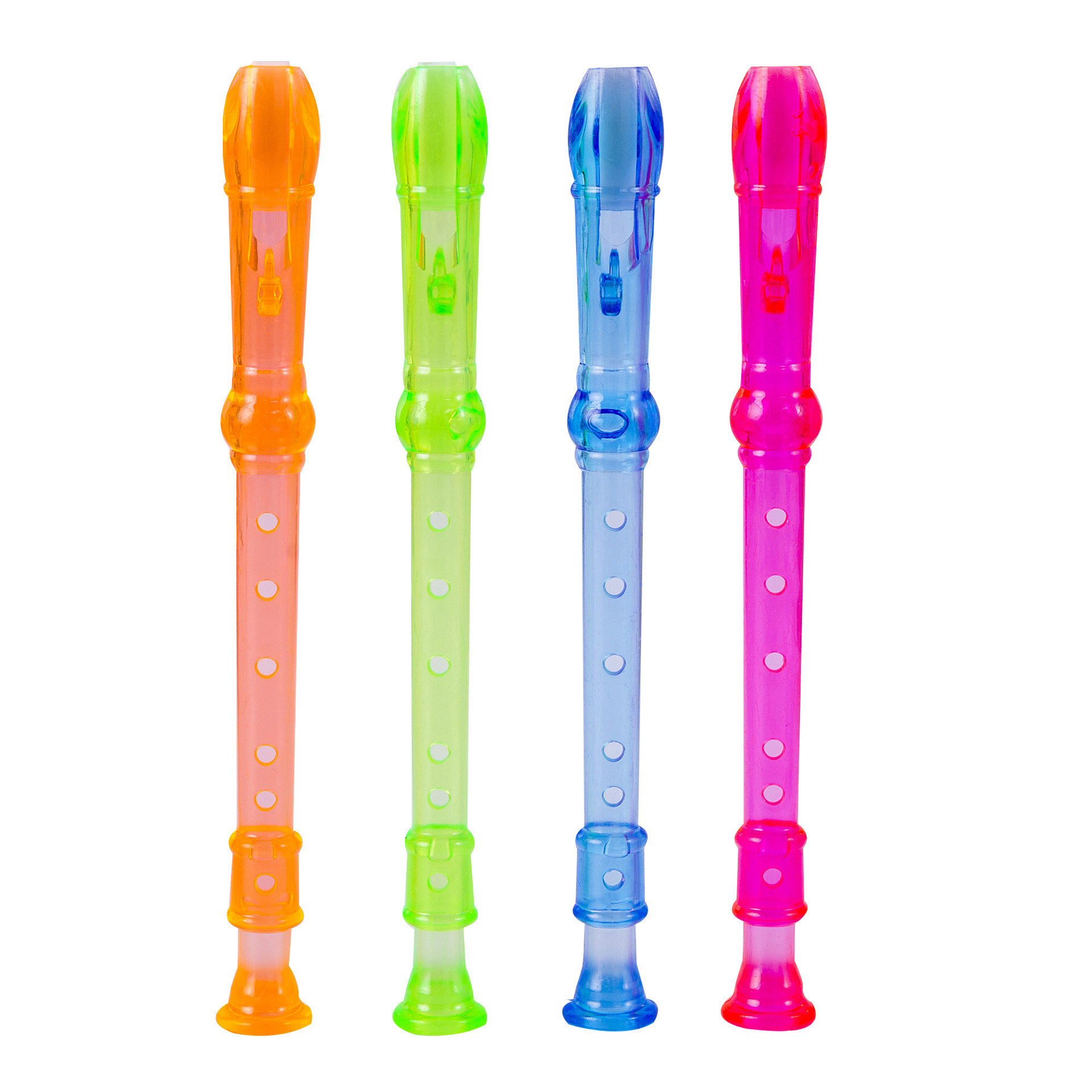 6-Hole Transparent Mini Recorder Kidsren's Early Education Transparent Small Flute Creative Baby Musical Instrument Playing Toy Gift