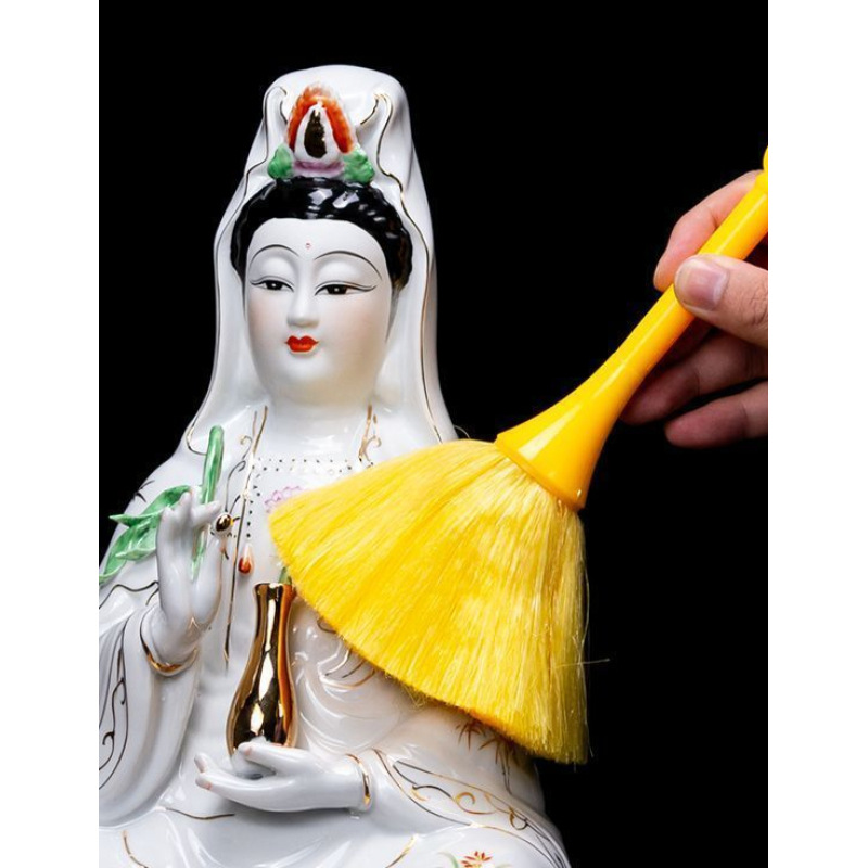 Buddhist Temple Cleaning Supplies: Buddhist Dustpan, Buddhist Dust Cloth, Buddhist Statue Dusting Brush, Dusting Brush, Buddhist Dustpan