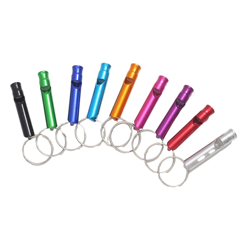 Survival Whistle Outdoor Keychain Whistle Training Tool High Tone Multifunctional Outdoor Aluminum Alloy Whistle