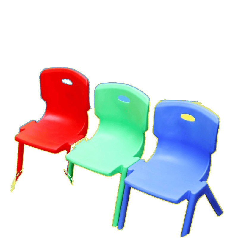 Thickened Baby Dining Chair Kindergarten Back Chair Wholesale Extra Thick Plastic Big Children's Study Table and Chair Home Living Room Chair