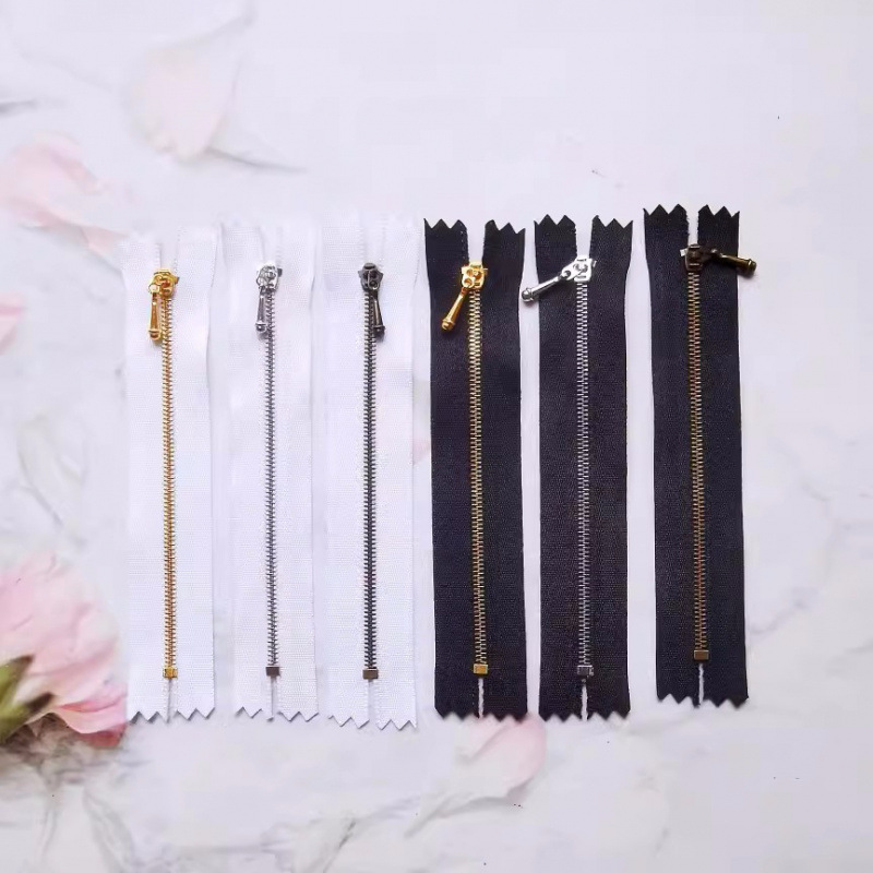 No. 0 Zipper Metal Closed Tail Small Doll Zipper Bjd Toy Clothes Doll Clothing Small Decorative No. 0 Zipper