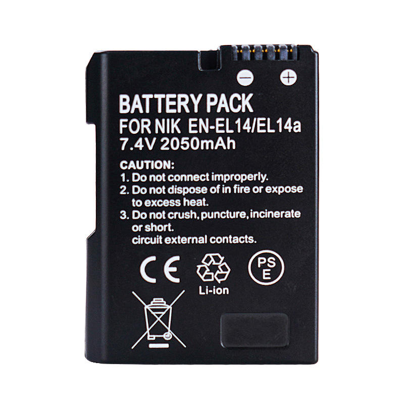EN-EL14/A battery suitable for Nikon camera D3200 D3400 D5100 D5200 D5400 D5600