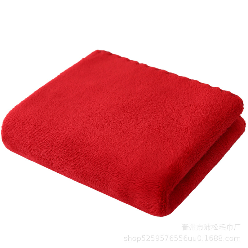 2025 new coral fleece wedding towel wedding birthday school housewarming gift creative towel hand gift wholesale