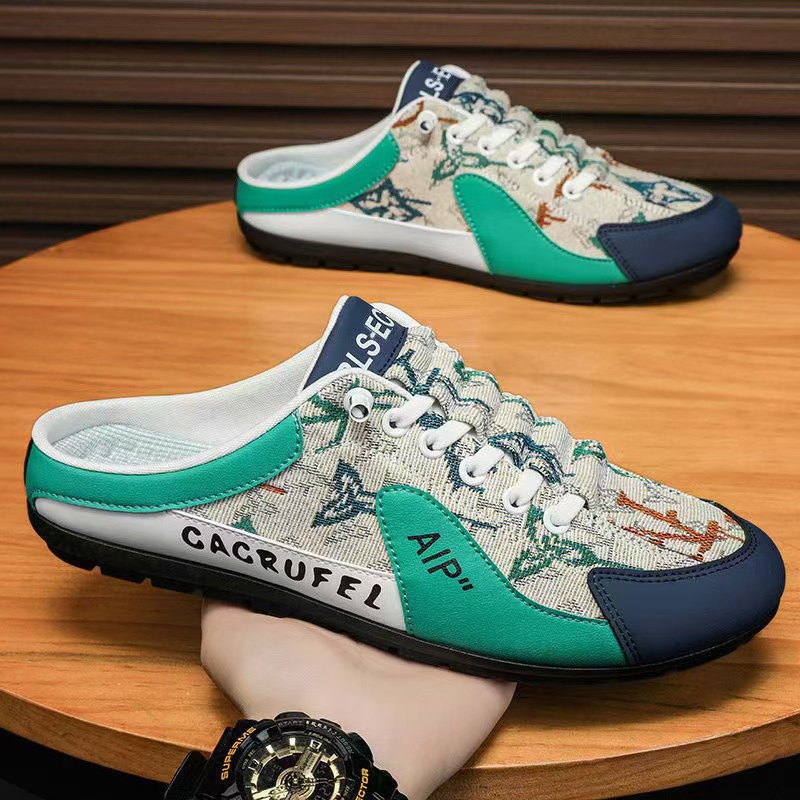 Туфли Баотоу для мужчин 2025, популярные дышащие туфли с тканевым покрытием, уличные повседневные туфли, слепоны