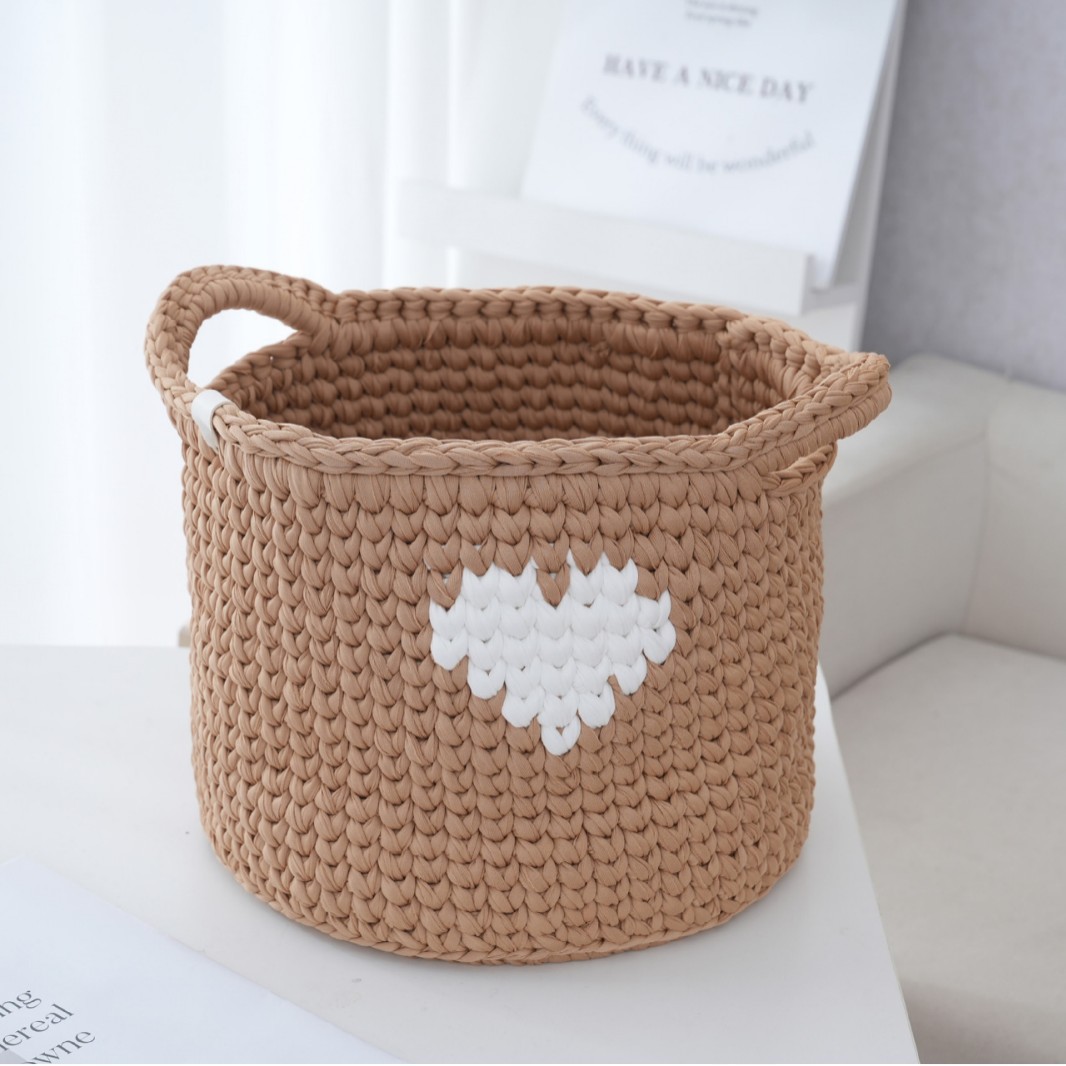 Корзина для хранения в японском стиле, новая вязаная тканевая корзина для игрушек и старой одежды, новая кастомизация