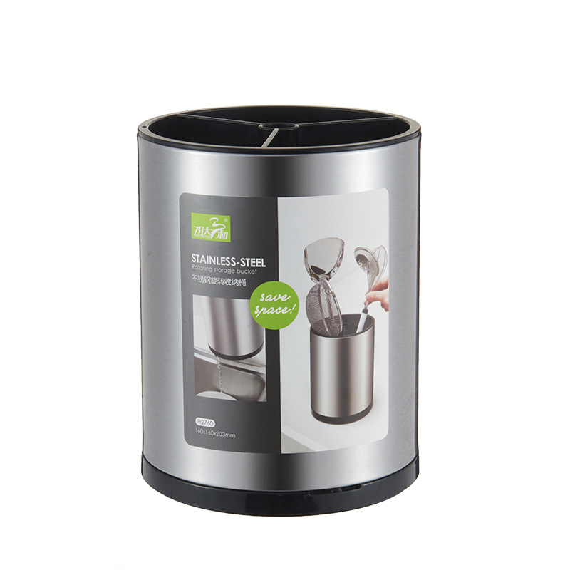 Stainless Steel Tableware Bucket Split Chopsticks Holder High-end European Style Chopsticks Cage Cookware Spatula Storage Bucket Straw Holder Knife and Fork Holder