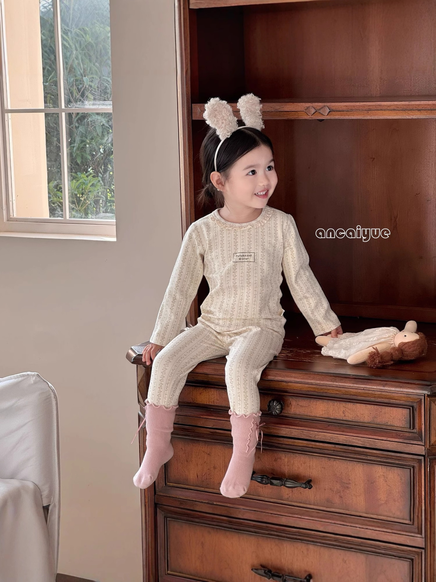 【300G】Children's Soft Cloud-Like Cotton Thermal Pure Cotton Underwear Thickened Set Pajamas Autumn Clothes Autumn Pants Loungewear