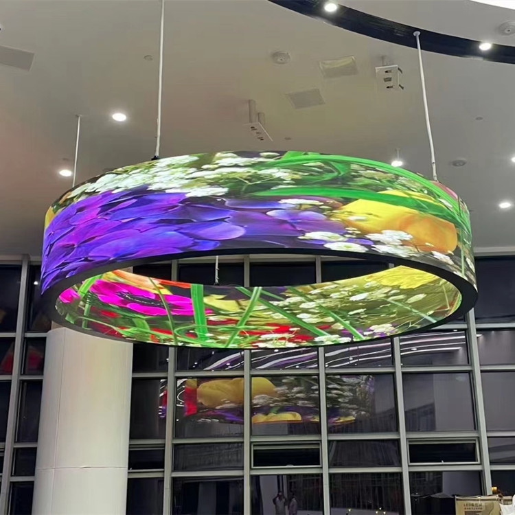 Flexible LED display soft module Hotel Mall LED arc screen LED creative cylindrical exhibition hall screen P5 New