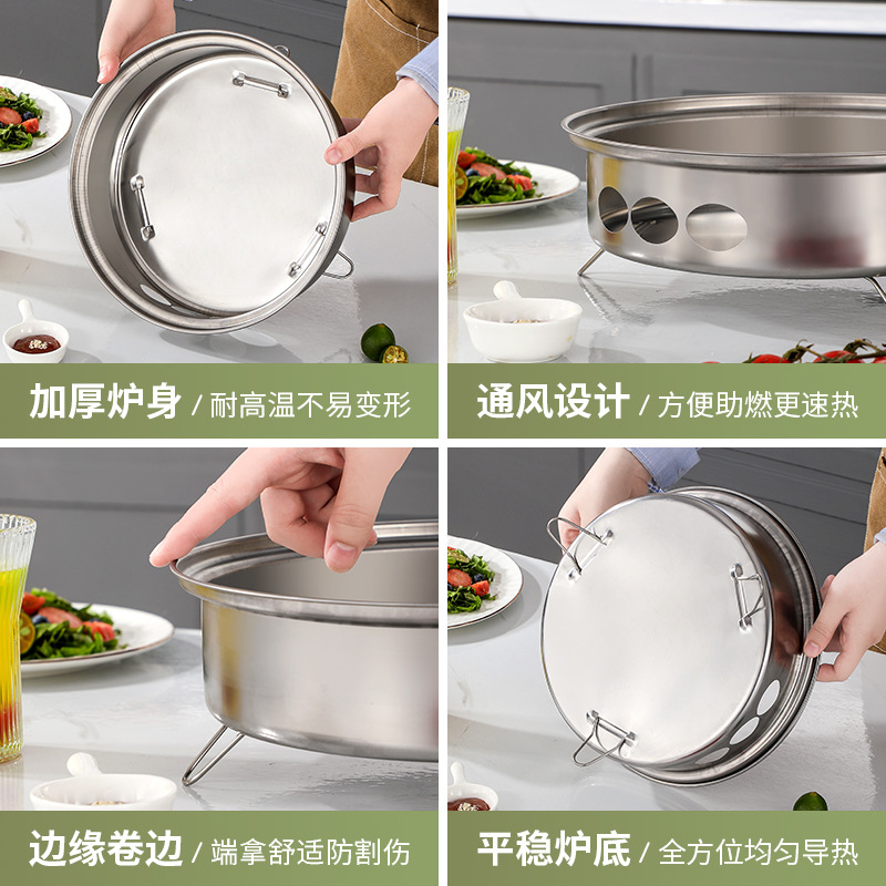 Outdoor Grill Camping Charcoal Smokeless Portable Charcoal Grill Takeaway Barbecue Set Gift Dinner Wholesale