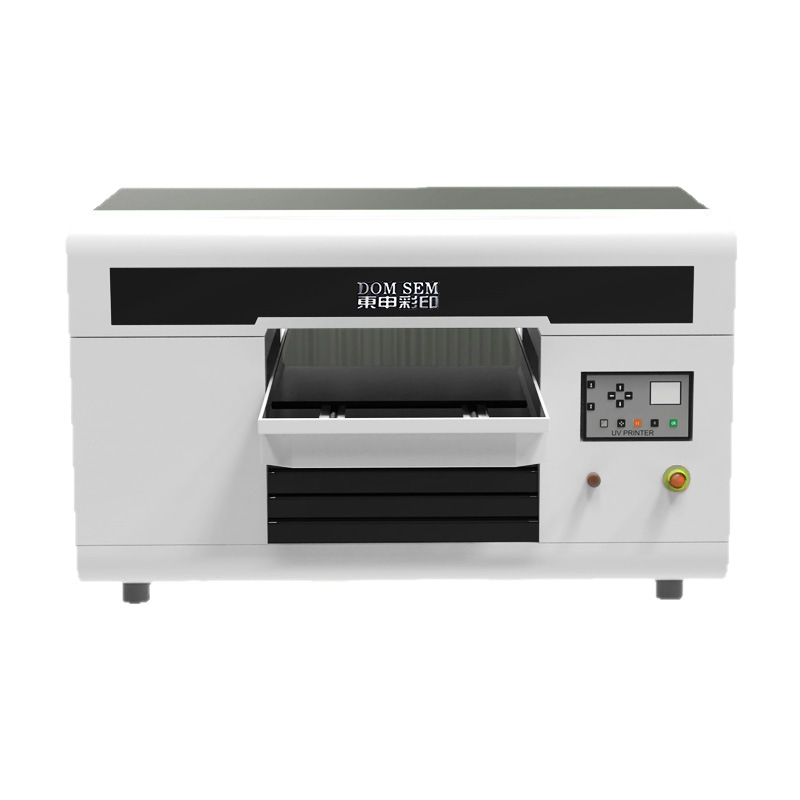 Dongshen A3 Heightened Uv Tablet Printer Small 3D Embossed Mobile Phone Case Cylinder Glass Wine Bottle Making Equipment