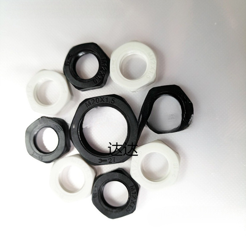 Nylon Plastic Cable Waterproof Joint Nut Pg7/Pg9/Pg11/Pg13.5~Pg63 Plastic Hexagonal Nut