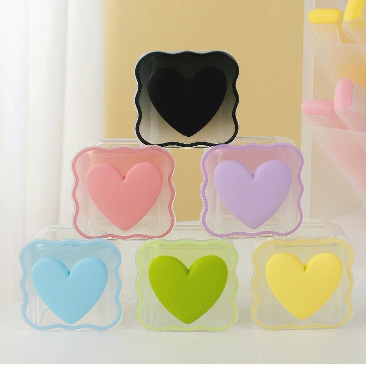 Pink Gradient Heart Wave 20W Charging Head Cover Suitable for Apple 16 Charger Protective Cover Cable Bite Anti-Breakage