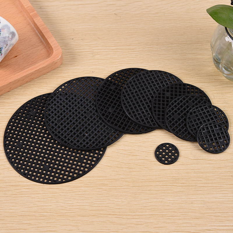 Flower pot bottom hole soil round plastic gasket ceramic gardening flower pot pad bottom insect-proof breathable mesh plastic wholesale