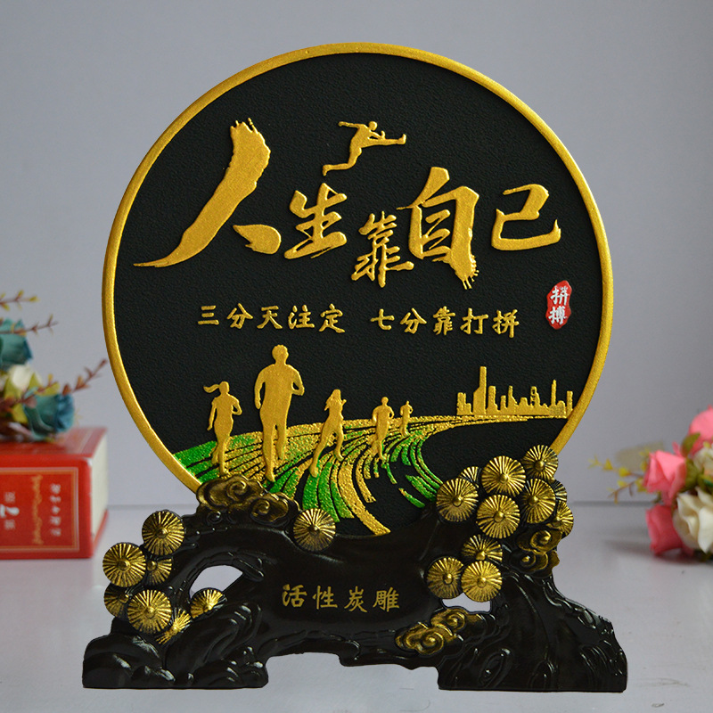 Activated Carbon Carving Crafts New House Living Room Tv Cabinet Wine Cabinet Decoration Entrance Partition Bogu Rack Craft Decoration