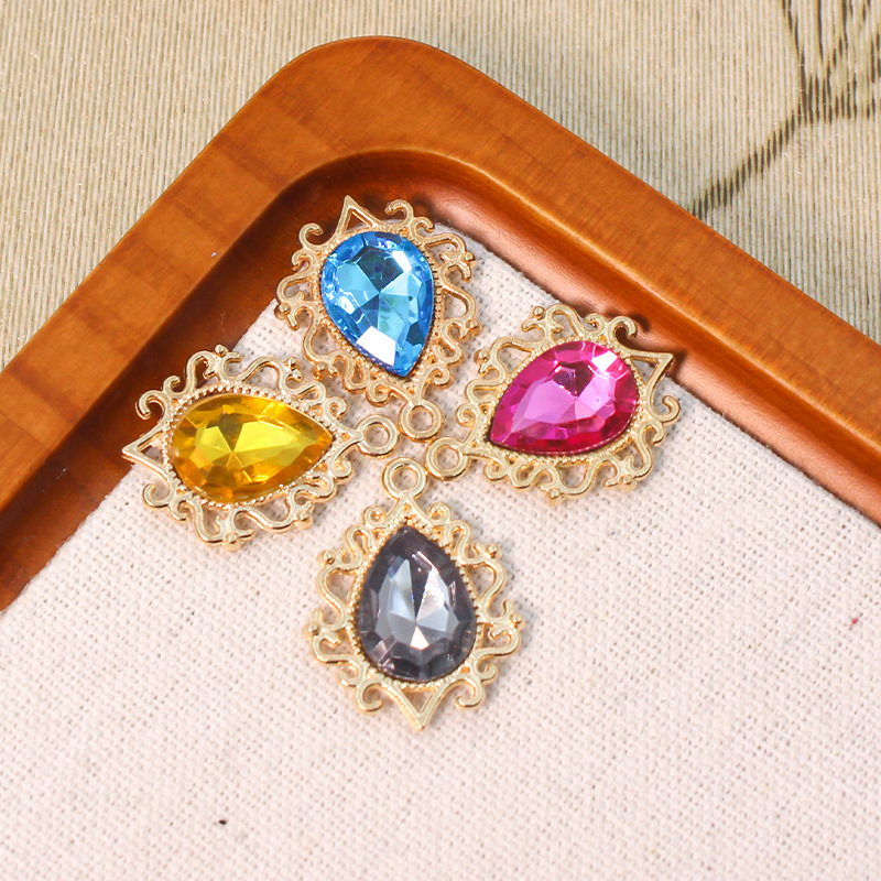 Подвеска из сплава в виде капли воды, DIY, ручные головные уборы, подвески для серег, аксессуары для одежды