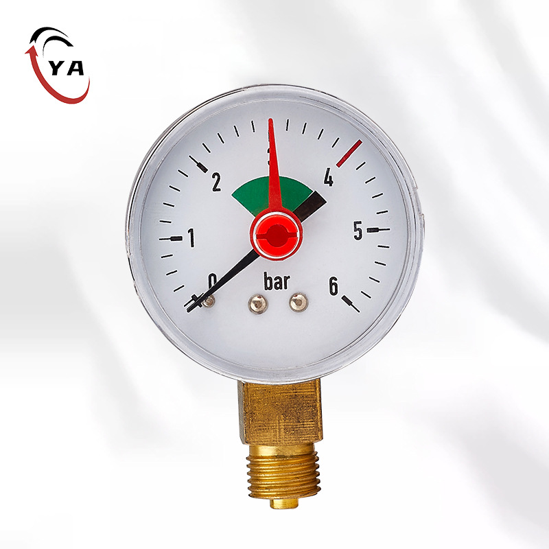Y50 Standard Pressure Gauge Vacuum Negative Pressure Gauge Pointer Type 0-1.6Mpa Oil Gas Water Pressure Air Compressor Gauge High Pressure