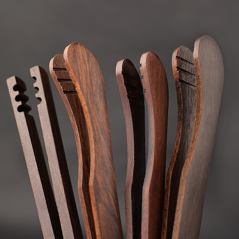 Ebony Tea Tongs, Tea Tweezers, Ebony Cup Tongs, Tea Ceremony Set, Tea Making Tools, Kung Fu Tea Set Accessories