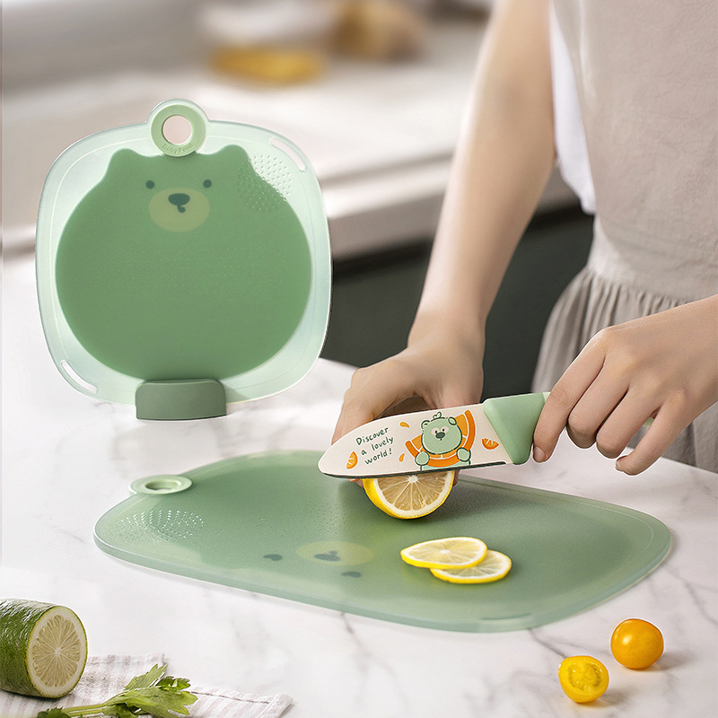 Cutting Board Household Antibacterial Anti-mildew Cutting Board Kitchen Cutting Board Fruit Cutting Board suit Cutter Board Panel Plastic Cutting Board