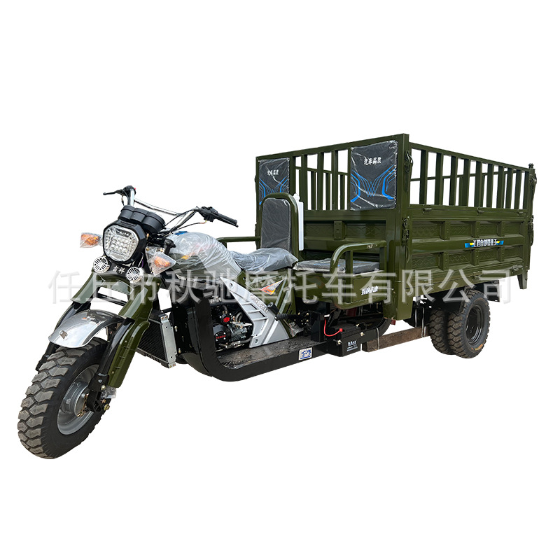 Foreign Trade Agricultural Three-Wheeled Motorcycle Fuel Household Gasoline Cargo Dump Truck King Cargo Three-Wheeler