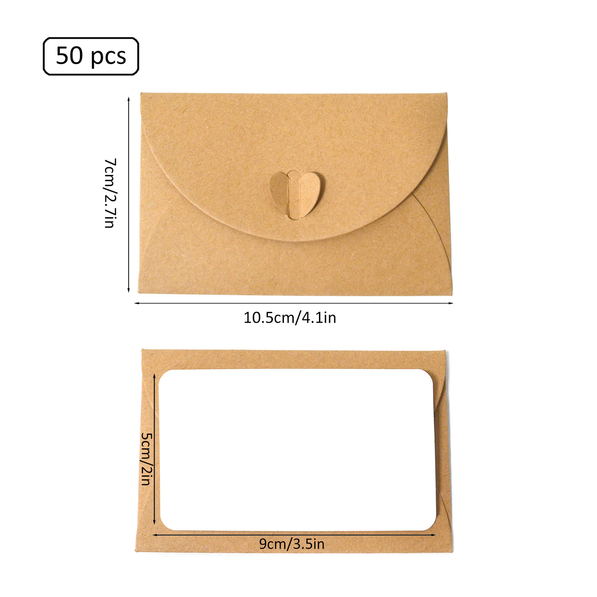 Hot Selling European Style Wedding Envelope Vintage Kraft Paper Envelope Birthday Wedding Greeting Card Blessing Card Creative Packaging Box